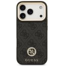 Guess 4G Strass Logo Apple iPhone 17 Pro Max MagSafe tok kameravédő peremmel, fekete-arany