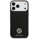 Guess 4G Grained Strass Logo Apple iPhone 17 Pro MagSafe tok kameravédő peremmel, fekete-arany