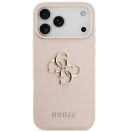 Guess Grained Big 4G & Classic Logo Apple iPhone 17 Pro Max hátlap tok, rózsaszín