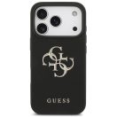 Guess Grained Big 4G & Classic Logo Apple iPhone 17 Pro Max hátlap tok, fekete