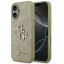 Guess Fixed Glitter Big 4G Apple iPhone 17 hátlap tok, csillámos, arany