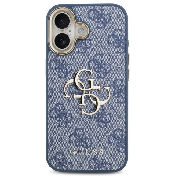 Guess 4G Big 4G Classic Logo Apple iPhone 17 hátlap tok, kék-ezüst