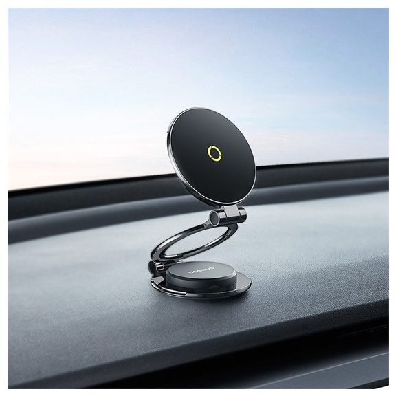 Baseus MagPro II mágneses autós telefontartó, műszerfalra rögzíthető, fekete