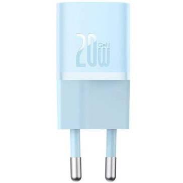   Baseus GaN5 Mini USB-C hálózati gyorstöltő adapter, 20W, kék
