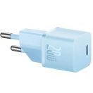 Baseus GaN5 Mini USB-C hálózati gyorstöltő adapter, 20W, kék