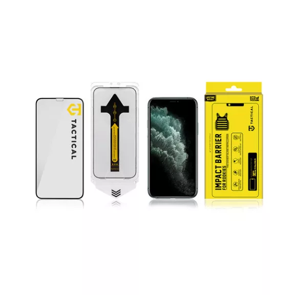 Tactical Impact Barrier Apple iPhone Air (2025) tempered glass kijelzővédő fólia felhelyező kerettel