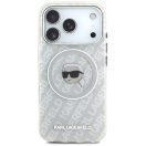 Karl Lagerfeld IML Karl Head Logo Apple iPhone 17 Pro MagSafe kompatibilis hátlap tok, szürke