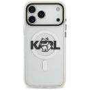 Karl Lagerfeld IML Karl Head Logo Apple iPhone 17 Pro MagSafe kompatibilis hátlap tok, átlátszó