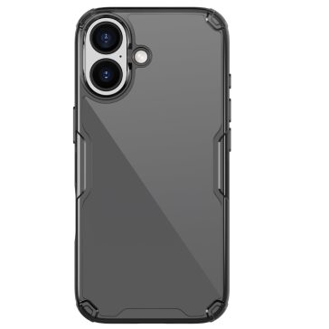   Nillkin Nature Pro Apple iPhone 17 szilikon tok, átlátszó-fekete