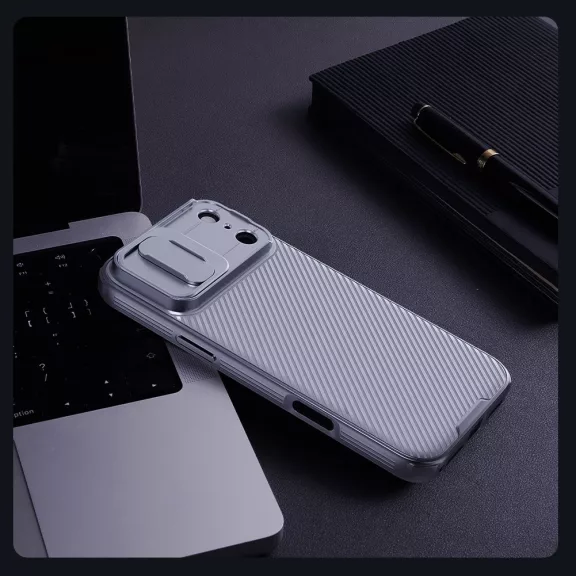 Nillkin CamShield Pro Apple iPhone 17 Pro Max műanyag hátlap tok, titánium szürke