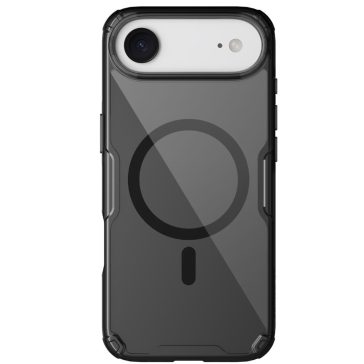   Nillkin Nature Pro Apple iPhone Air (2025) mágneses hátlap tok, átlátszó-fekete