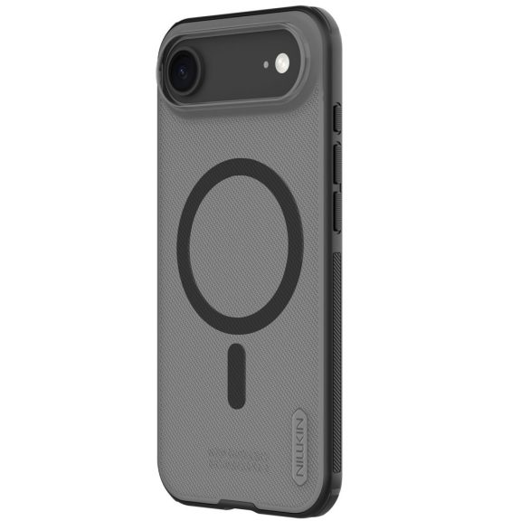 Nillkin Super Frosted PRO Apple iPhone Air (2025) mágneses műanyag hátlap tok, átlátszó-fekete