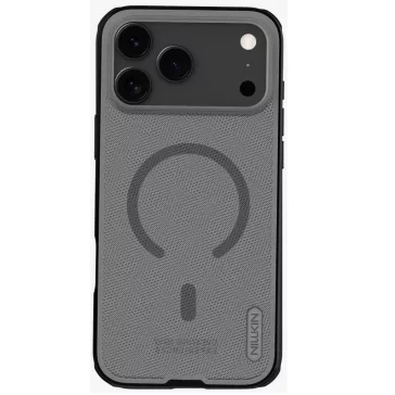   Nillkin Super Frosted PRO Apple iPhone 17 Pro Max mágneses műanyag hátlap tok, átlátszó-fekete