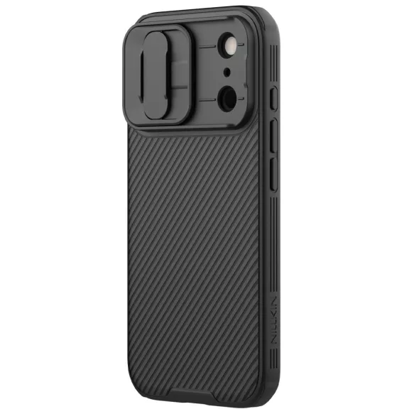 Nillkin CamShield Pro Magnetic Apple iPhone 17 Pro mágneses műanyag hátlap tok, fekete