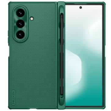   Nillkin Super Frosted Fold Samsung Galaxy Z Fold 7 mágneses műanyag hátlap tok + S-pen, zöld