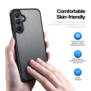 Dux Ducis YIND Samsung Galaxy A17 tok kameravédő peremmel, szürke