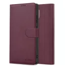 Tech-Protect Wallet Samsung Galaxy A17 flip / kinyitható tok kártyatartóval, bordó