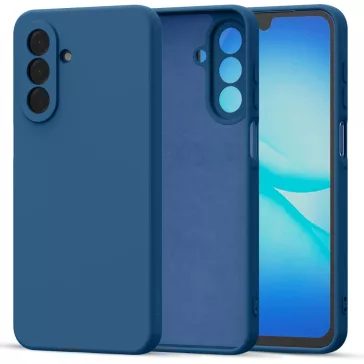   Tech-Protect Icon Samsung Galaxy A17 szilikon tok mikroszálas béléssel, kék