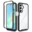 Tech-Protect Defense Samsung Galaxy A17 strapabíró tok kijelzővédő kerettel, fekete