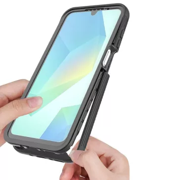   Tech-Protect Defense Samsung Galaxy A17 strapabíró tok kijelzővédő kerettel, fekete