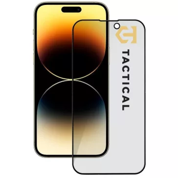   Tactical Glass Shield Privacy Stealth 5D Apple iPhone 14 Pro Max betekintésgátló kijelzővédő üvegfólia, fekete