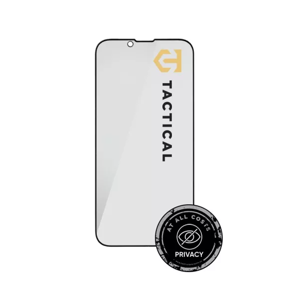 Tactical Glass Shield Privacy Stealth 5D Apple iPhone 15 Pro betekintésgátló kijelzővédő üvegfólia, fekete