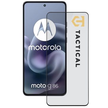   Tactical Glass Shield 5D Motorola G86 kijelzővédő üvegfólia, fekete