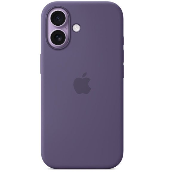 Apple iPhone 17 gyári szilikon tok, MagSafe, lila