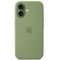 Apple iPhone 17 gyári szilikon tok, MagSafe, világoszöld