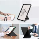 Origami Smart Case Samsung Galaxy Tab S6 Lite (2020 / 2022 /2024) mappa tok, érintőceruza tartóval, fekete