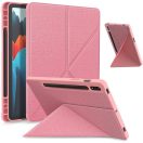 Origami Smart Case Apple iPad Air 11 (2024 / 2025) / iPad Air 4 / 5 (2020 / 2022) mappa tok, érintőceruza tartóval, rózsaszín