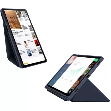   Origami Smart Case Apple iPad 11 2025 / iPad 10.9 2022 mappa tok, érintőceruza tartóval, sötétkék