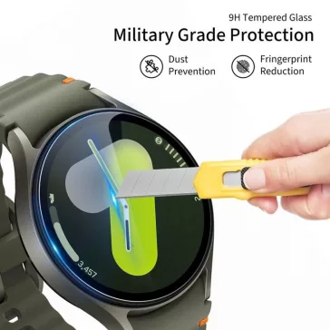   Tech-Protect Glass Fit+ Samsung Galaxy Watch Ultra 2024 / 2025 (47mm) kijelzővédő üvegfólia, átlátszó (2db)