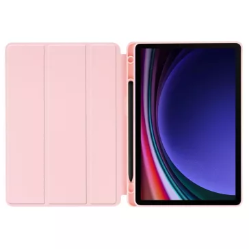   Tech-Protect Sc Pen Samsung Galaxy Tab S10 Lite / S10 FE / S9 FE / S9 oldalra nyíló, kitámasztható mappa tok ceruza tartóval, rózsaszín