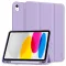 Tech-Protect Sc Pen Apple iPad 11 2025 / iPad 10.9 2022 oldalra nyíló, kitámasztható mappa tok ceruza tartóval, lila
