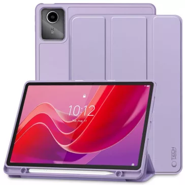   Tech-Protect Sc Pen Lenovo Tab M11 oldalra nyíló, kitámasztható mappa tok ceruza tartóval, lila