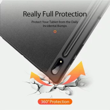   Dux Ducis Domo Samsung Tab A9 kihajtható tok pencil tartóval, fekete