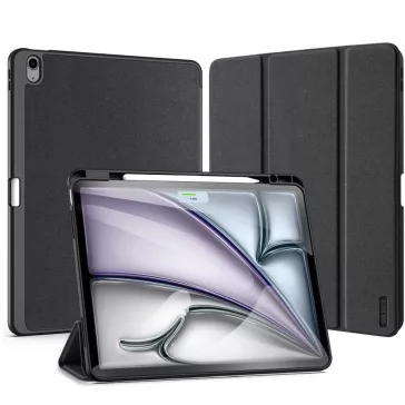   Dux Ducis Domo Apple iPad Air 13 (2024 / 2025) kihajtható tok pencil tartóval, fekete