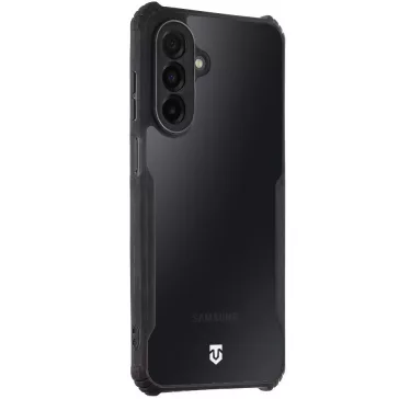   Tactical Quantum Stealth Samsung Galaxy A17 hátlap tok, átlátszó/fekete