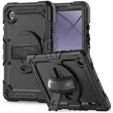   Tech-Protect Solid Samsung Galaxy Tab A9 tablet tok kitámasztóval, fekete