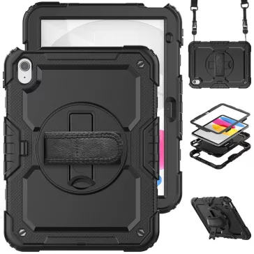   Tech-Protect Solid Lenovo Tab M11 tablet tok kitámasztóval, fekete