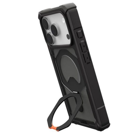 UAG Plasma XTE Apple iPhone 17 Pro Max hátlap tok kitámasztóval, MagSafe, black/pop orange