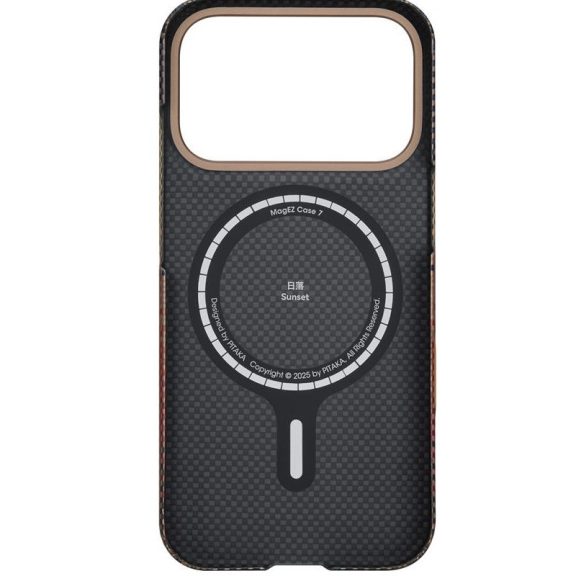 Pitaka Ultra Slim Apple iPhone 17 Pro Max hátlap tok, Aramid, MagSafe, sunset
