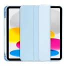 Tech-Protect Sc Pen Apple iPad 11 2025 / 10.9 2022 oldalra nyíló, kitámasztható mappa tok ceruza tartóval, világoskék