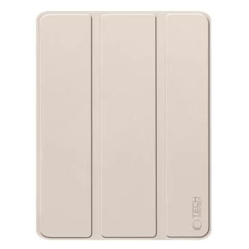   Tech-Protect Sc Pen Apple Air 11 (2024 / 2025) / iPad Air 4 / 5 (2020 / 2022) oldalra nyíló, kitámasztható mappa tok ceruza tartóval, bézs