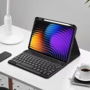 Tech-Protect Sc Pen Xiaomi Pad 7 Pro / Pad 7 oldalra nyíló, kitámasztható mappa tok ceruza tartóval, billentyűzettel, fekete