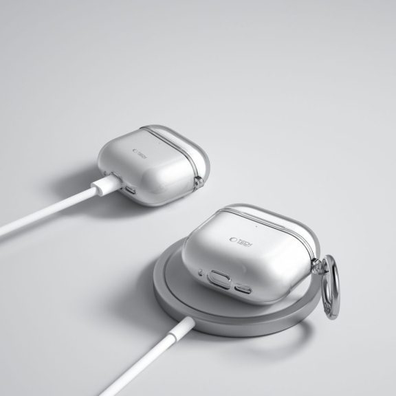Tech-Protect FlexAir Apple AirPods 4 tok karabinerrel, szürke