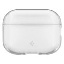 Spigen Liquid Crystal Apple Airpods Pro 3 szilikon tok, csuklópánttal, Crystal Clear, átlátszó