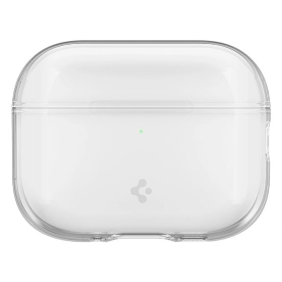 Spigen Liquid Crystal Apple Airpods Pro 3 szilikon tok, csuklópánttal, Crystal Clear, átlátszó