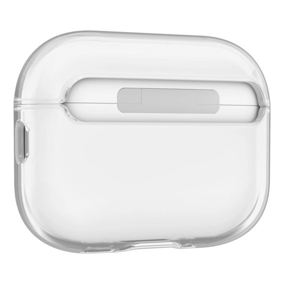Spigen Liquid Crystal Apple Airpods Pro 3 szilikon tok, csuklópánttal, Crystal Clear, átlátszó